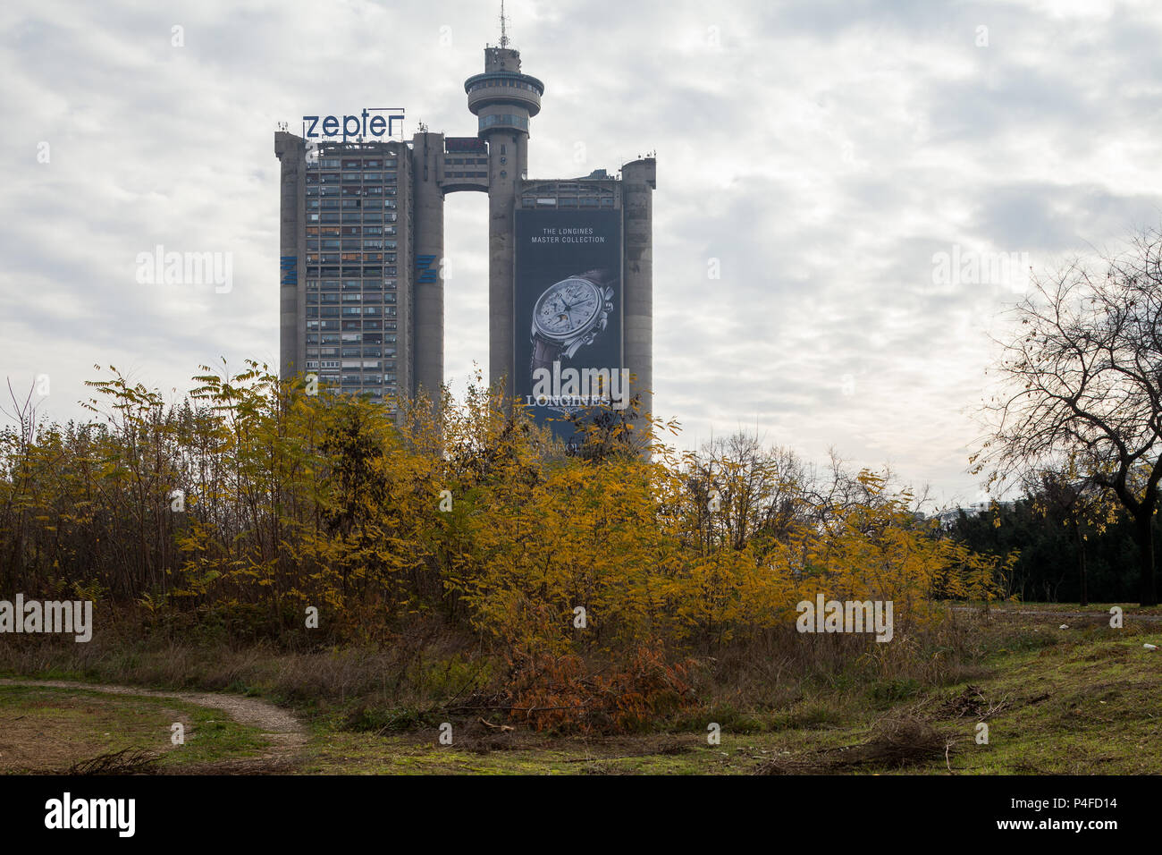 Belgrad, Serbien, Genex Turm in Blok 33 in Neu Belgrad Stockfoto