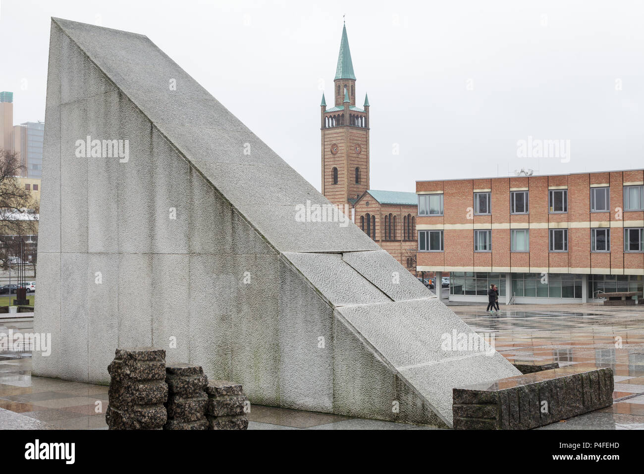 Berlin, Deutschland, Piazzetta am Kulturforum in Berlin-Tiergarten Stockfoto