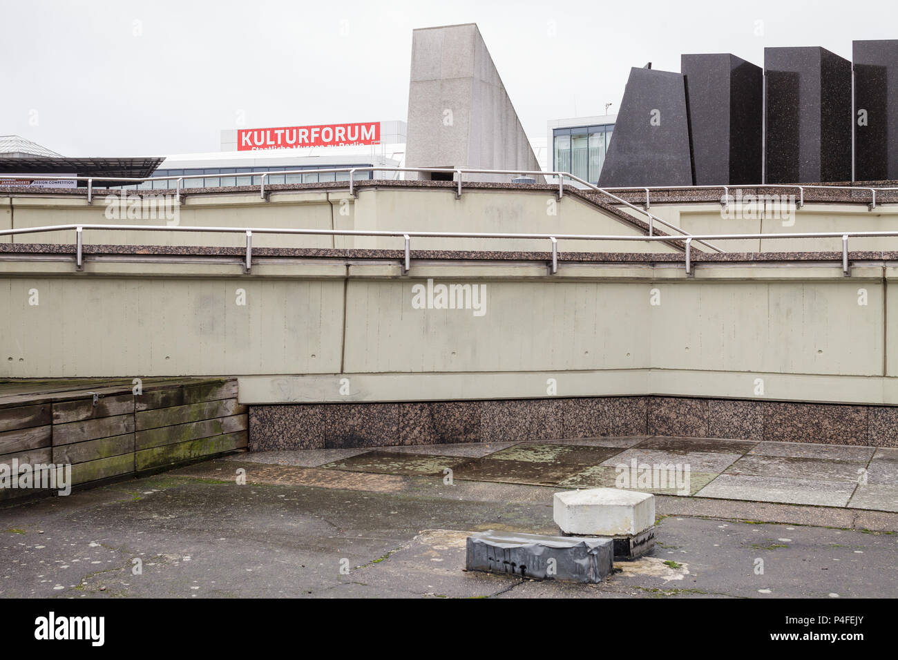 Berlin, Deutschland, Piazzetta am Kulturforum in Berlin-Tiergarten Stockfoto