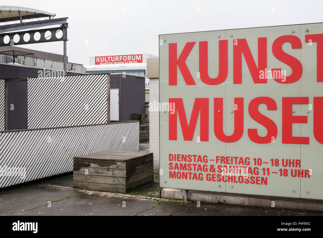 Berlin, Deutschland, Piazzetta am Kulturforum in Berlin-Tiergarten Stockfoto