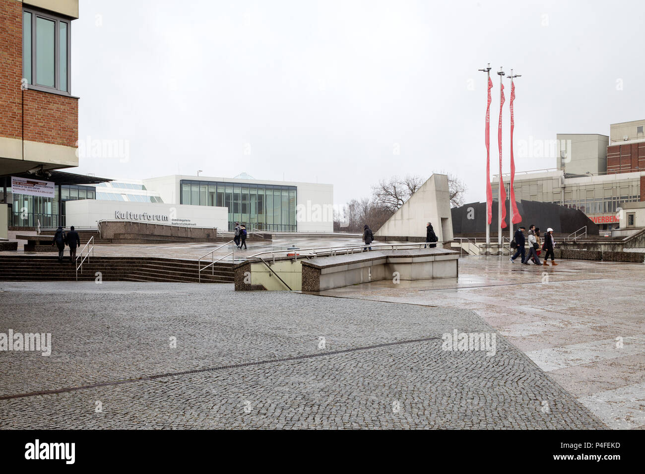 Berlin, Deutschland, Piazzetta am Kulturforum in Berlin-Tiergarten Stockfoto