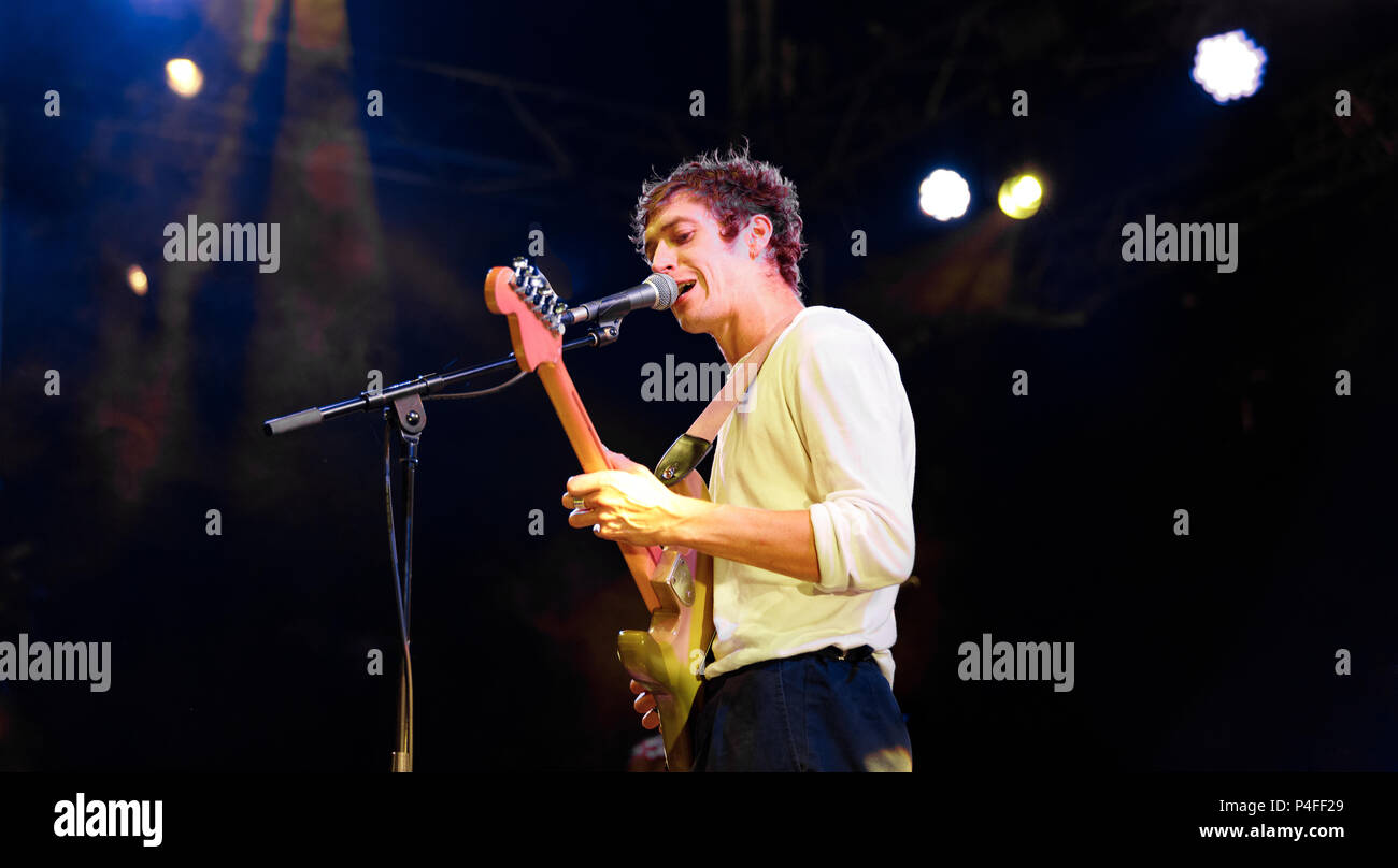 H hawkline Spielen an der Green man Festival 2017 Stockfoto