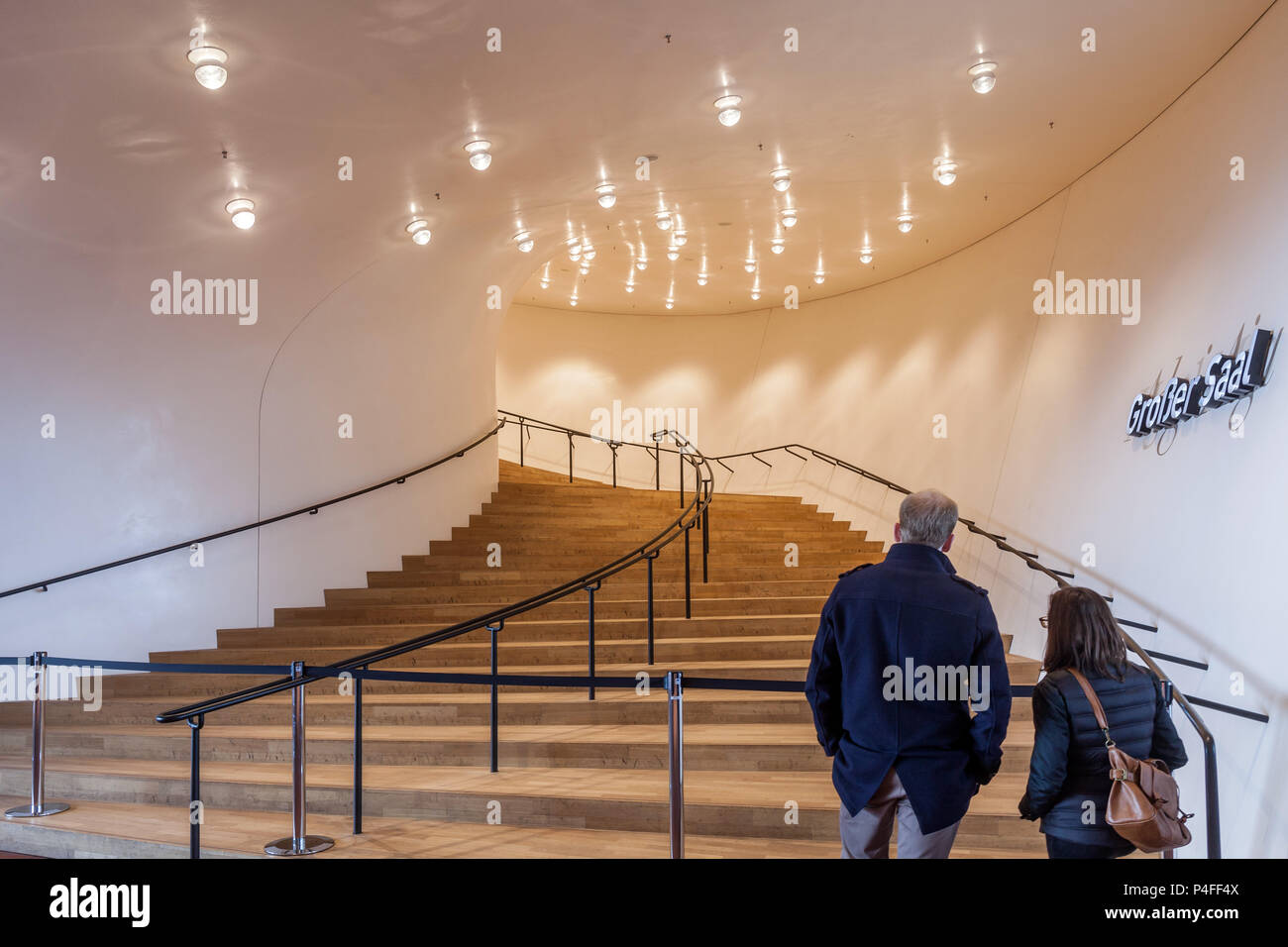 Hamburg, Deutschland, Elbphilharmonie in der HafenCity im Hamburger Hafen Stockfoto