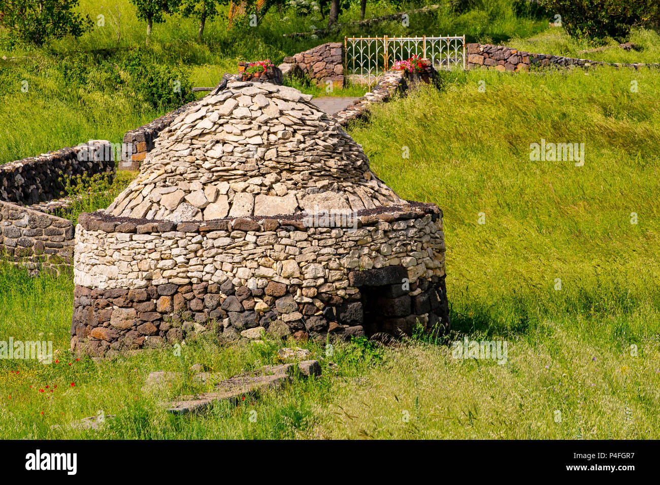 Italien Sardinien Torralba Nuraghe Santu Antine - sa Domo De Su re XV Jahrhundert v. Chr. - eine der wichtigsten der bestehenden. Stockfoto