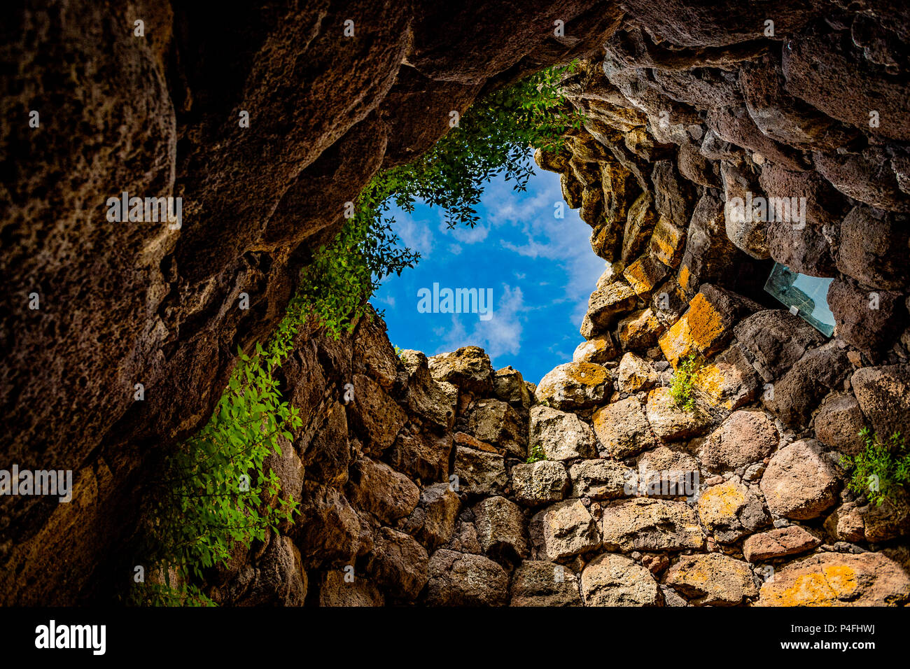 Italien Sardinien Torralba Nuraghe Santu Antine - sa Domo De Su re XV Jahrhundert v. Chr. - eine der wichtigsten der bestehenden. Stockfoto