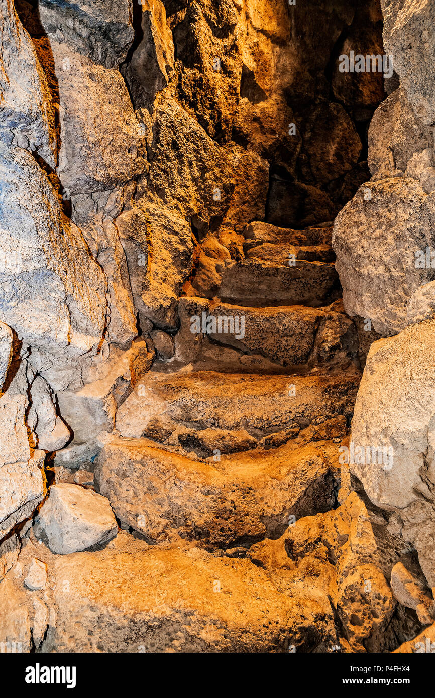 Italien Sardinien Torralba Nuraghe Santu Antine - sa Domo De Su re XV Jahrhundert v. Chr. - eine der wichtigsten der bestehenden. Stockfoto