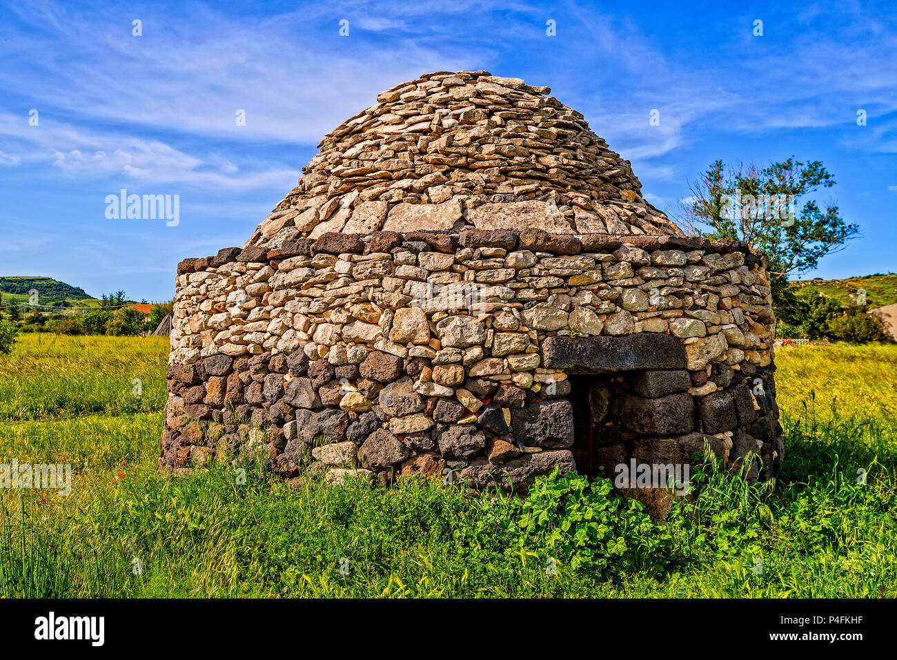 Italien Sardinien Torralba Nuraghe Santu Antine - sa Domo De Su re XV Jahrhundert v. Chr. - eine der wichtigsten der bestehenden. Stockfoto