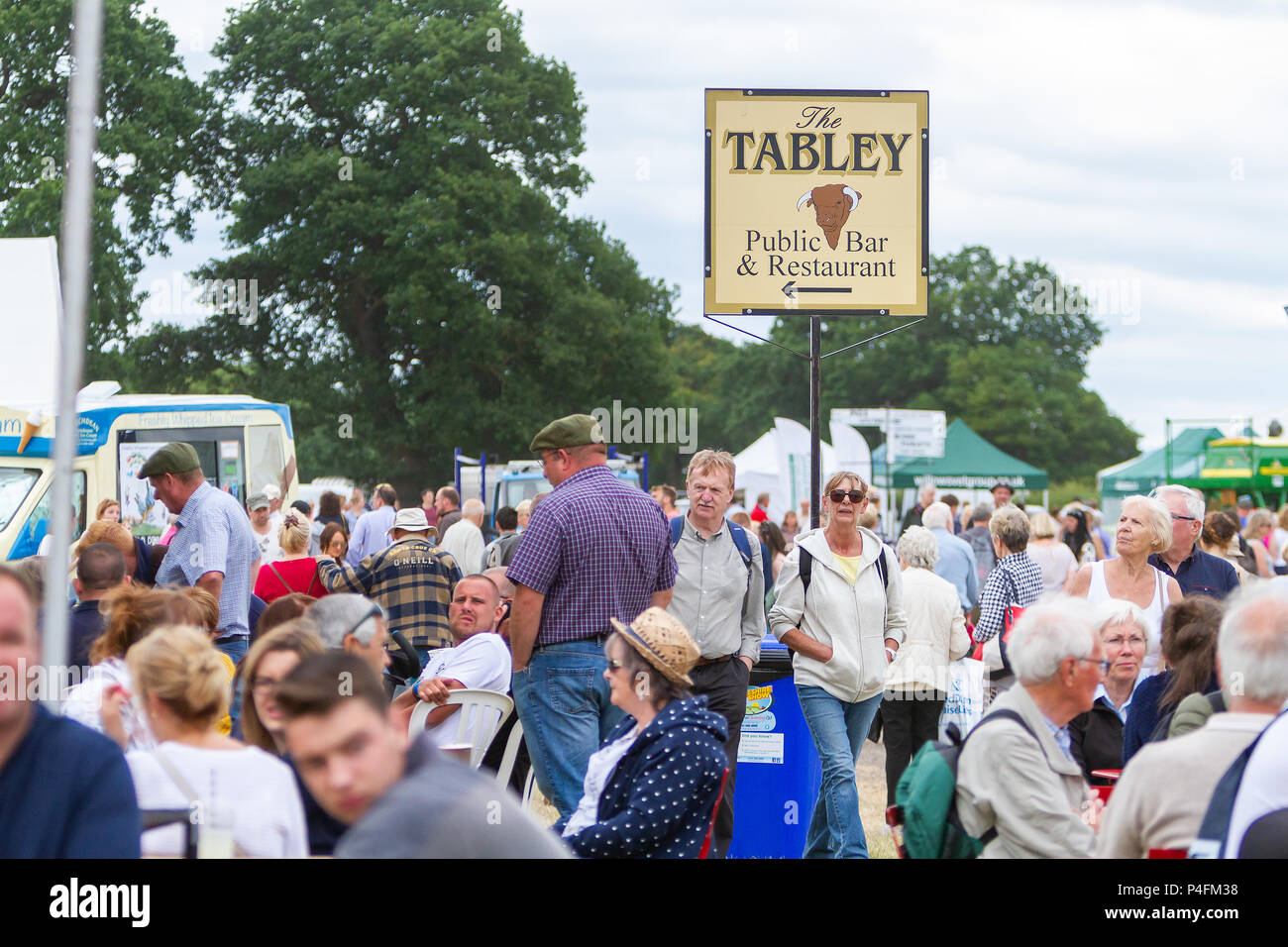 19 & 20. Juni 2018 - Die Cheshire Showground bei Clay House Farm Flittogate Lane, Knutsford bewirtete die 2018 Royal Cheshire County. Die Show ist ab Stockfoto