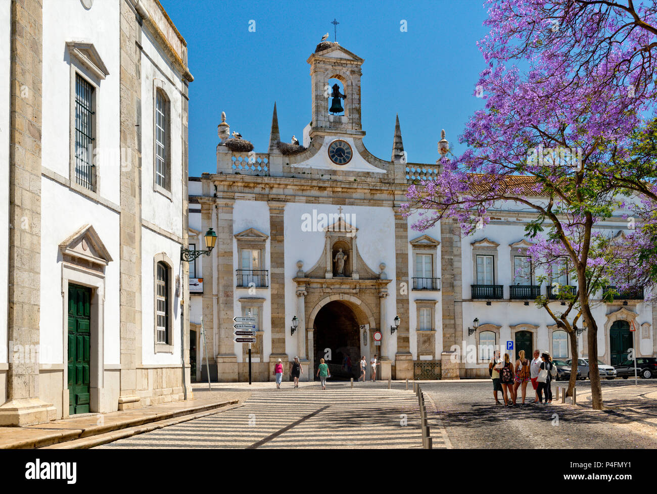 Arco da Vila, Faro, Algarve, Portugal, Stockfoto