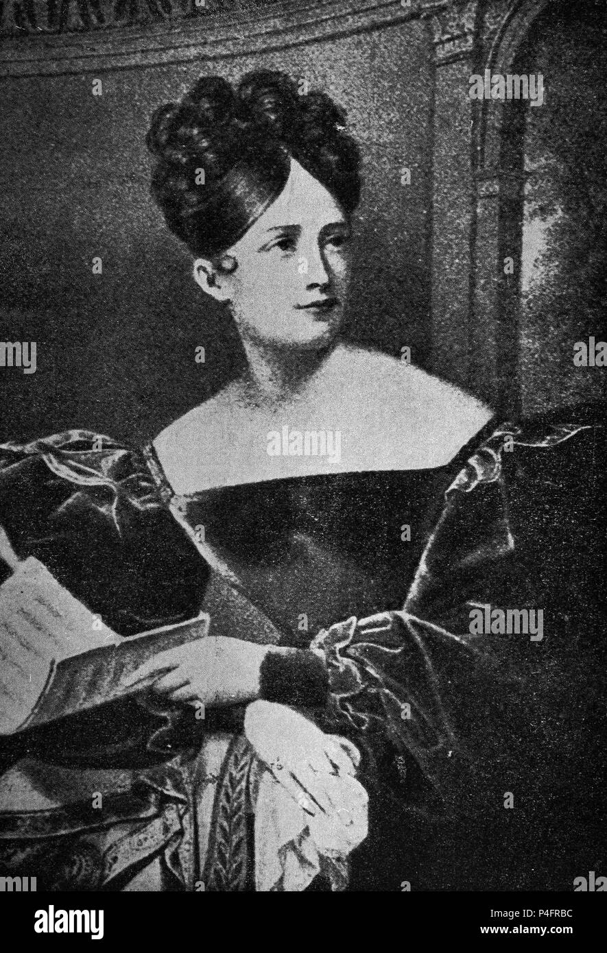 MARIA MALIBRAN GARCIA (1808-1836) - Sopran. Stockfoto