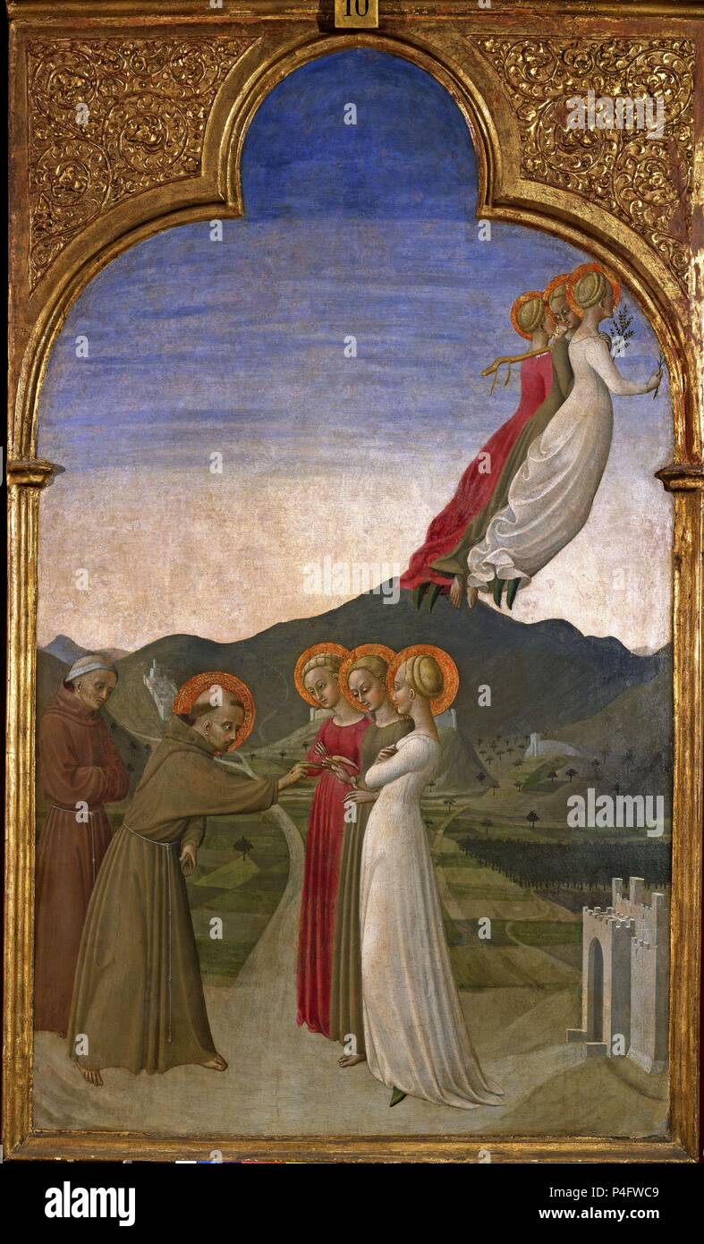 Die mystische ehe von st francis mit keuschheit -Fotos und