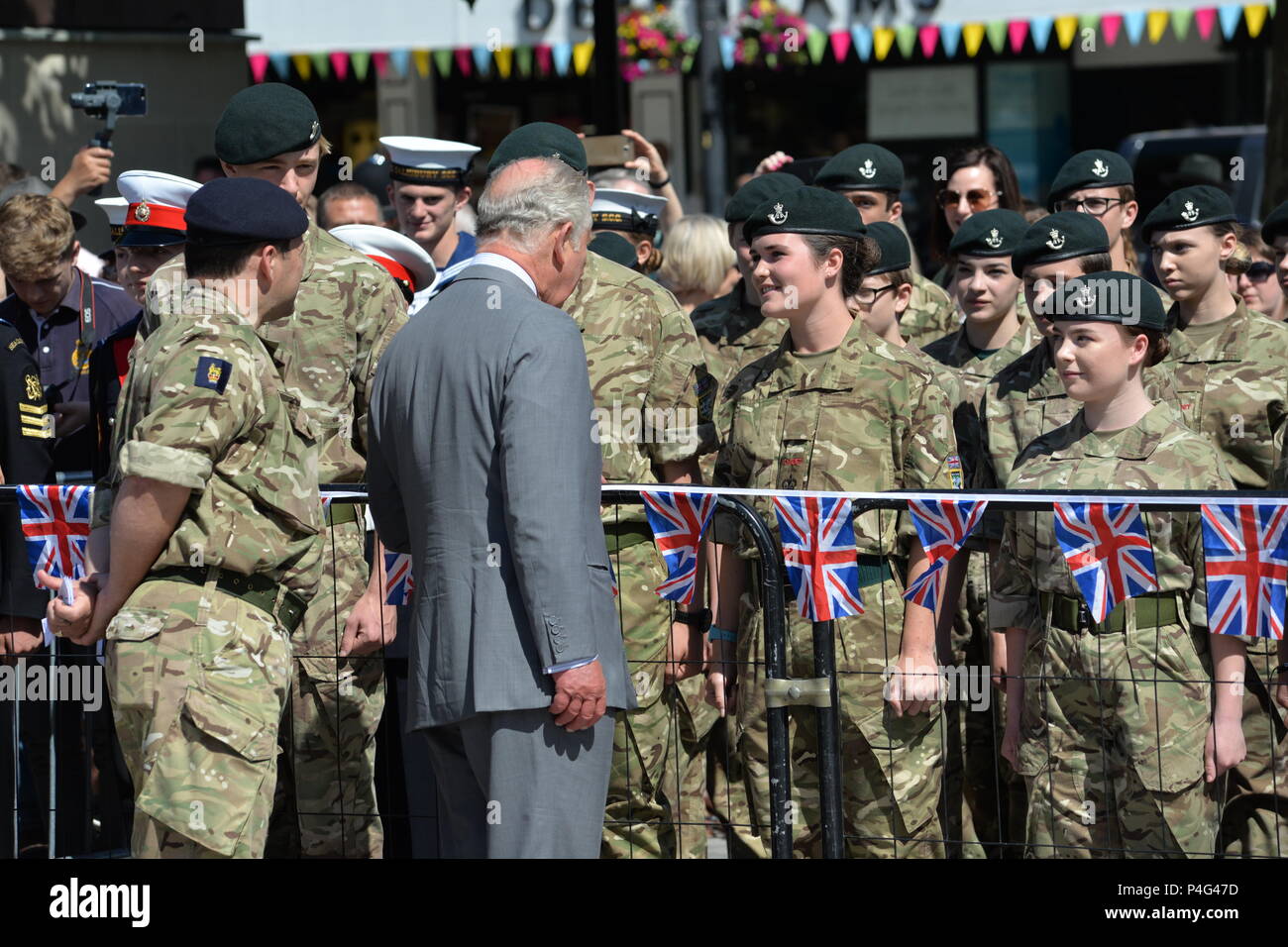 Salisbury, Wiltshire, Großbritannien, 22.. Juni 2018. S.H. Prinz ...