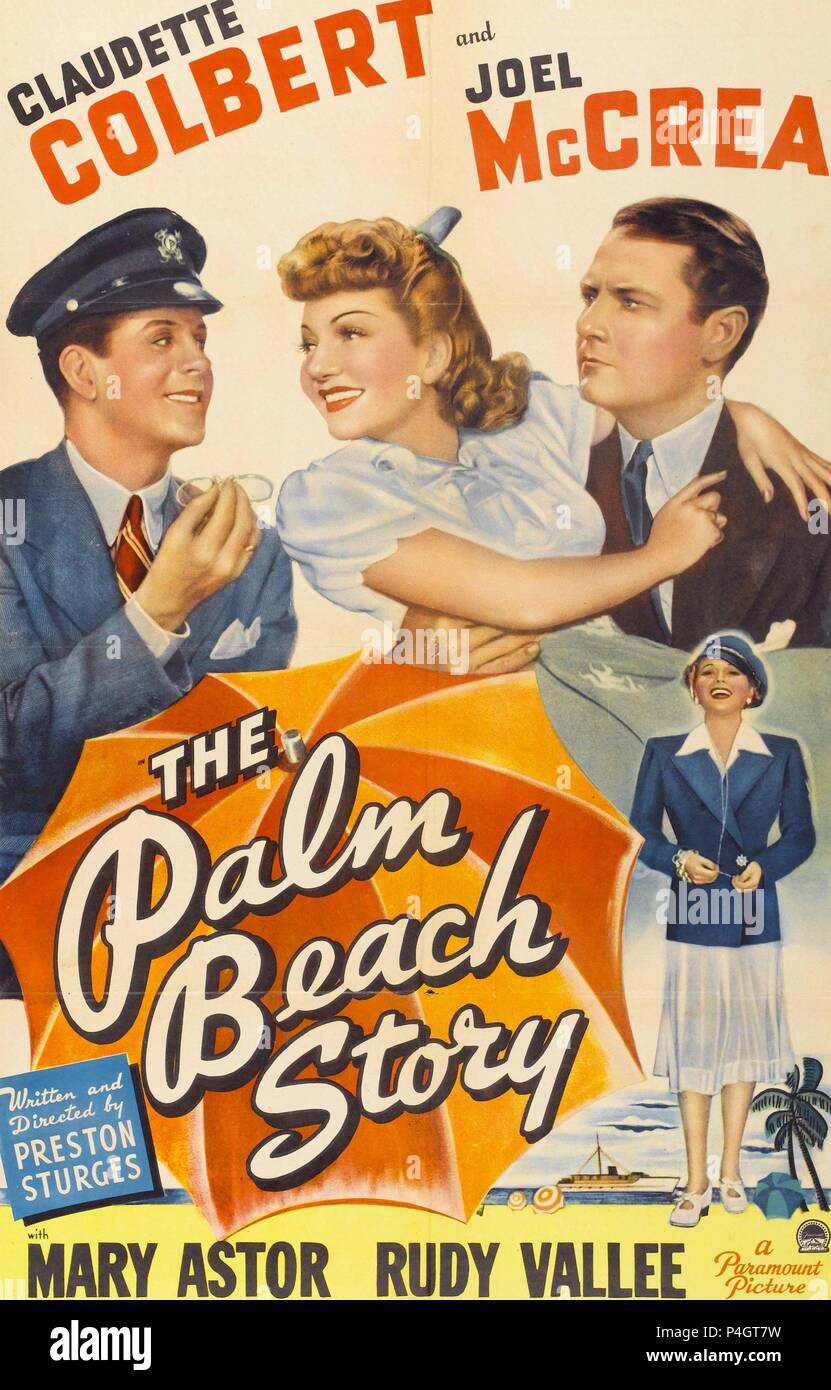 Original Film Titel: DIE PALM BEACH STORY. Englischer Titel: The Palm Beach STORY. Regisseur: PRESTON STURGES. Jahr: 1942. Quelle: Paramount Pictures/Album Stockfoto