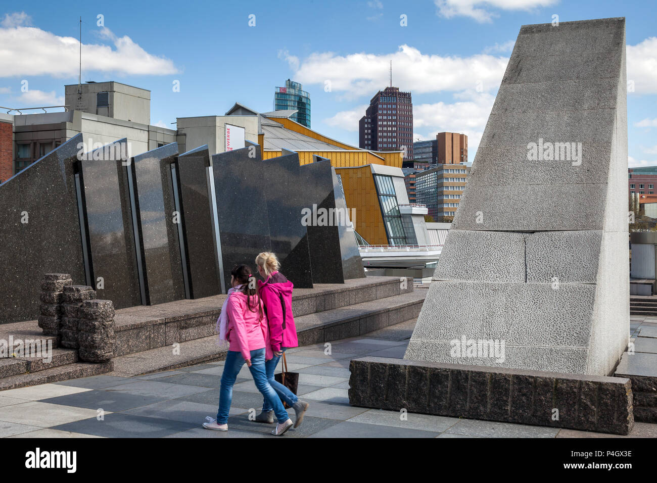 Berlin, Deutschland, Piazzetta am Kulturforum in Berlin-Tiergarten Stockfoto