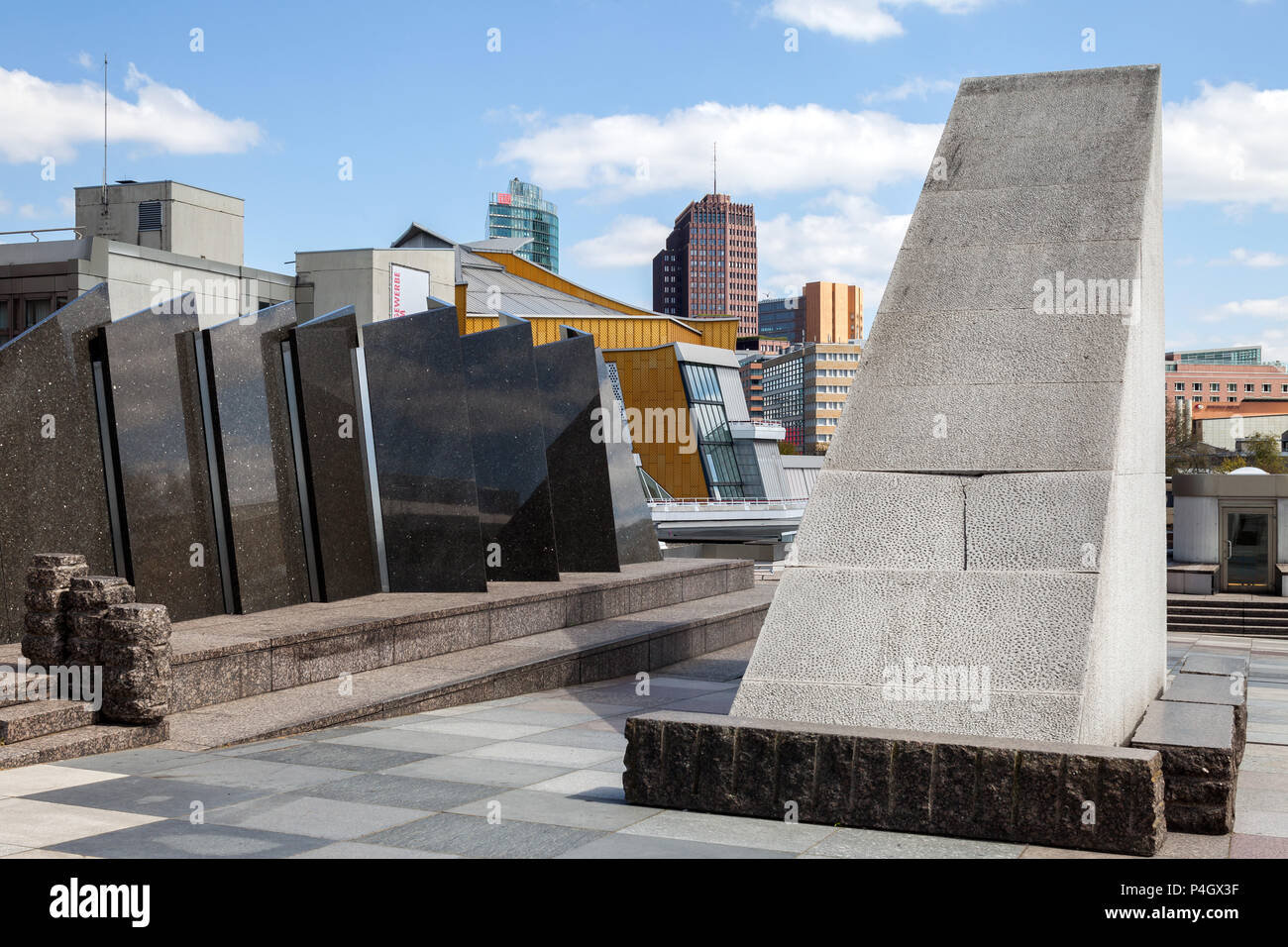 Berlin, Deutschland, Piazzetta am Kulturforum in Berlin-Tiergarten Stockfoto