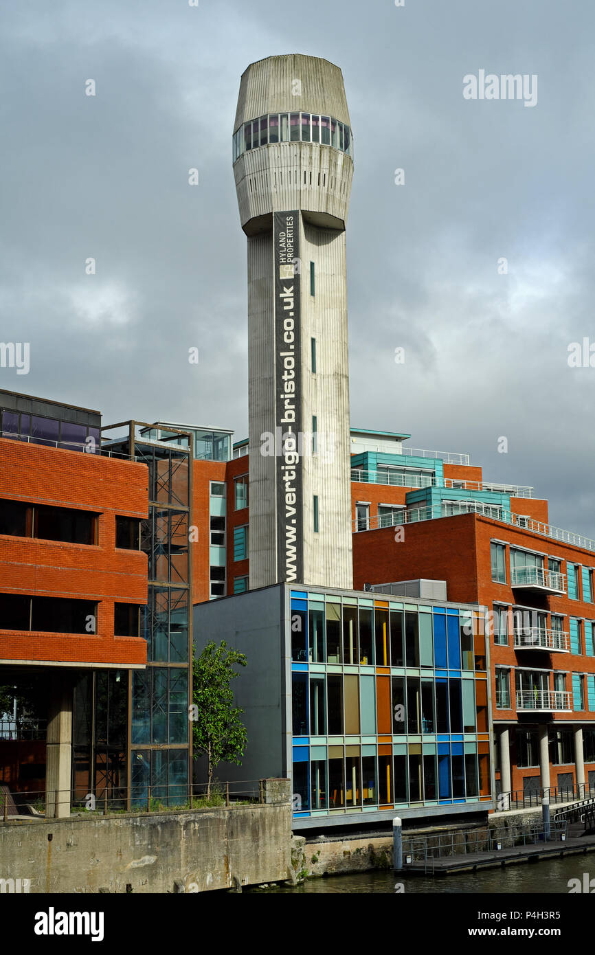 Eine stillgelegte shot Tower in Bristol, Großbritannien Stockfoto