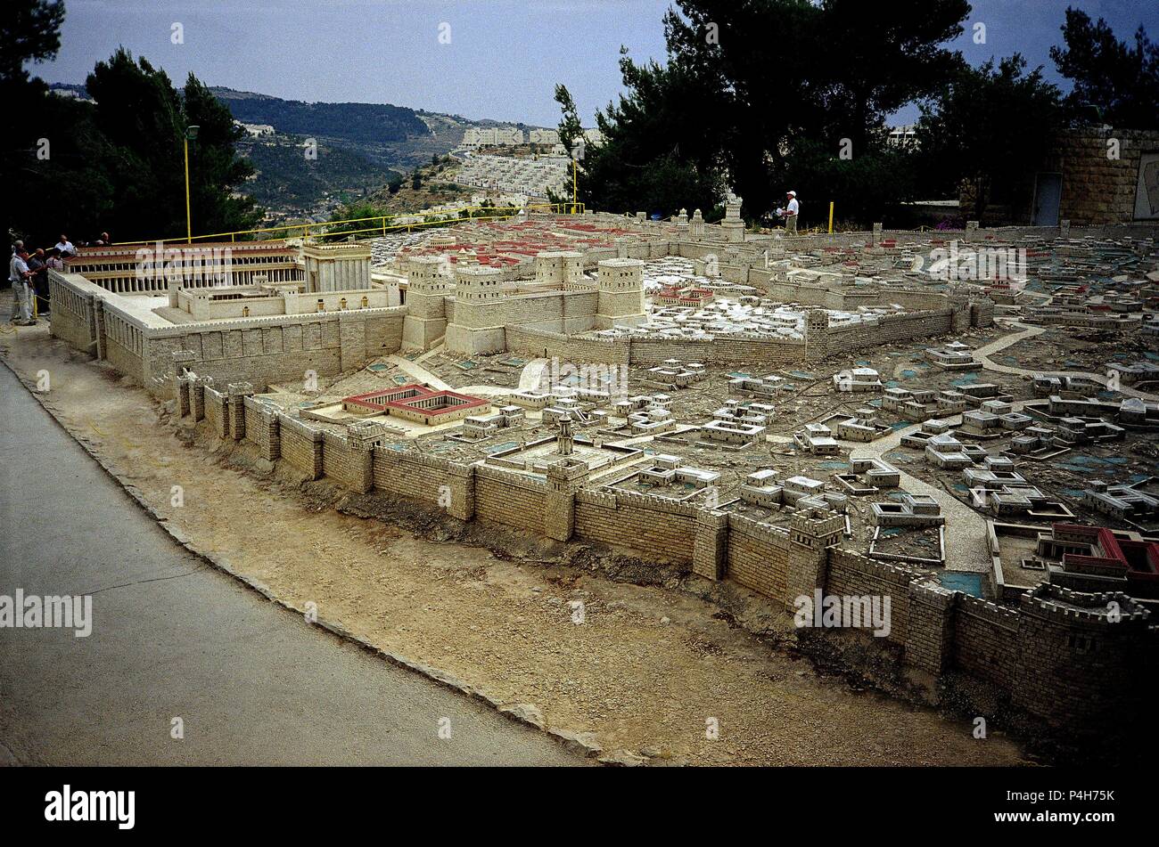 Maqueta De La Ciudad De Jerusalen En Tiempos De Cristo Ciudad De David Reconstruida Por Herodes Lage Das Hotel Holyland Israel Stockfotografie Alamy