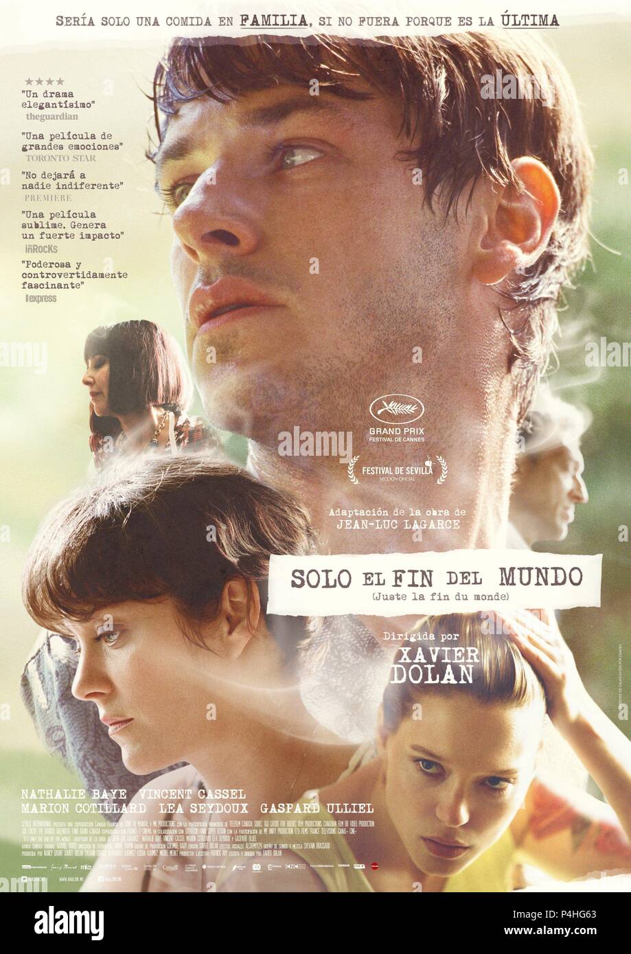 Original Film Titel Juste La Fin Du Monde Englischer Titel Es Ist Nur Das Ende Der Welt Regisseur Xavier Dolan Jahr 2016 Credit Sohne Der Manuellen Mk2 Prod Telefilm Canada Album Stockfotografie Alamy