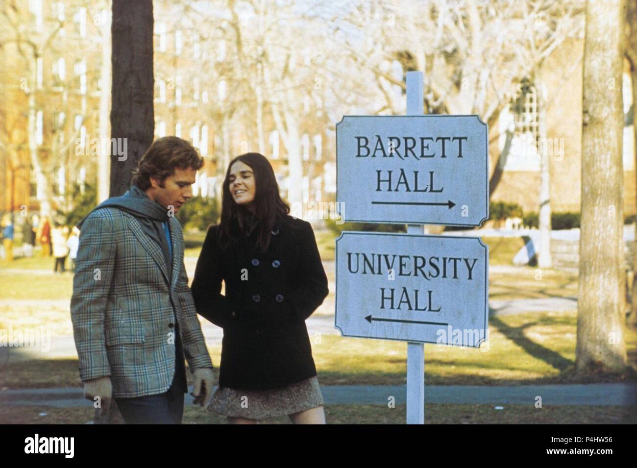 Original Film Titel: LOVE STORY. Englischer Titel: LOVE STORY. Regisseur: Arthur Hiller. Jahr: 1970. Stars: ALI MACGRAW, Ryan O'Neal. Quelle: Paramount Pictures/Album Stockfoto