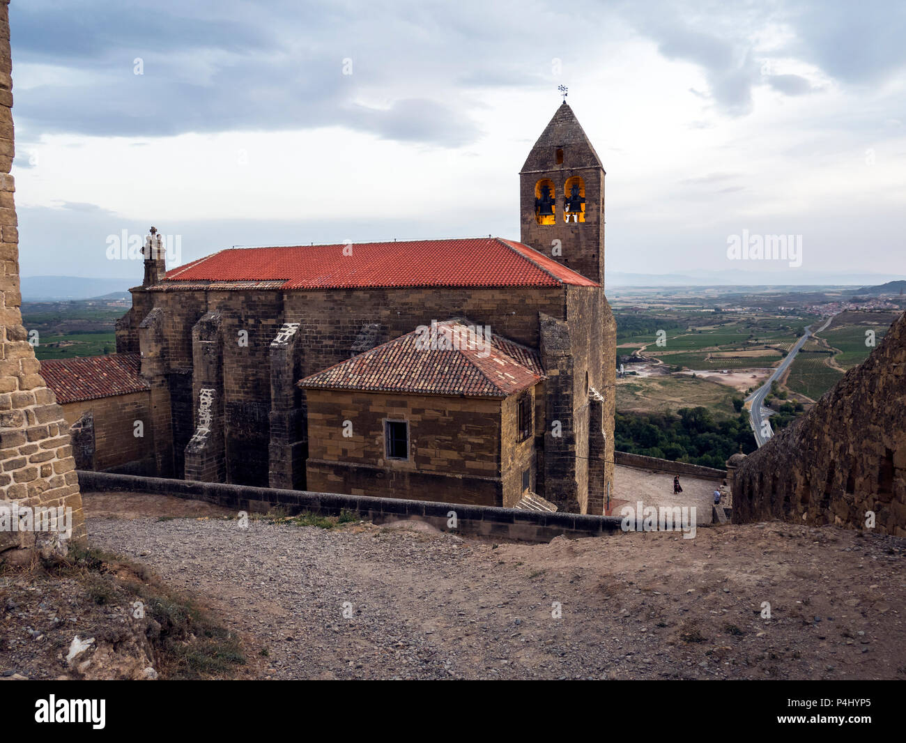 Iglesia de Santa María la Mayor. San Vicente de la Sonsierra. La Rioja. España Stockfoto