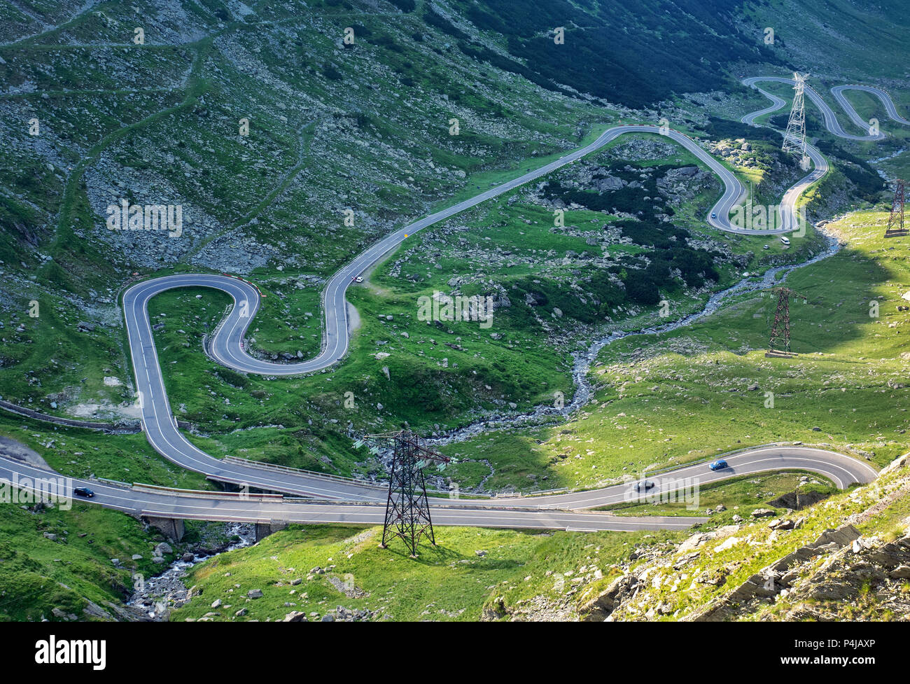 Nördlichen Teil der Transfagarasan Panoramastraße, Rumänien Stockfoto