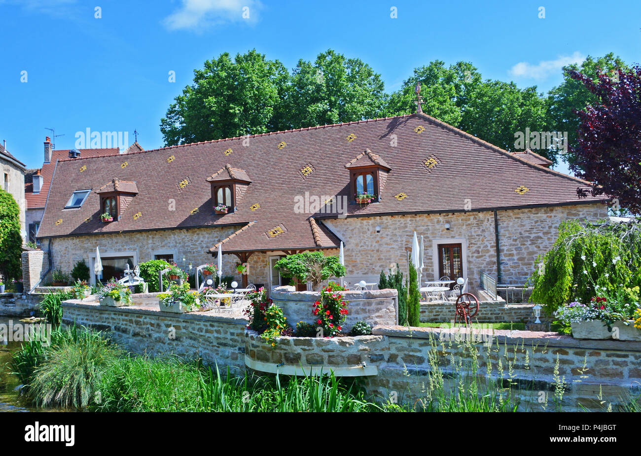 Le Clos de la Vouge, hotel restaurant, Vougeot, Cote d oder, Burgund, Frankreich Stockfoto