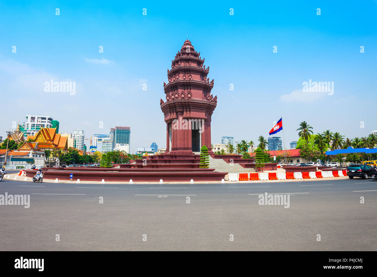 Die Independence Monument oder vimean Ekareach in Phnom Penh, der Hauptstadt von Kambodscha Stockfoto