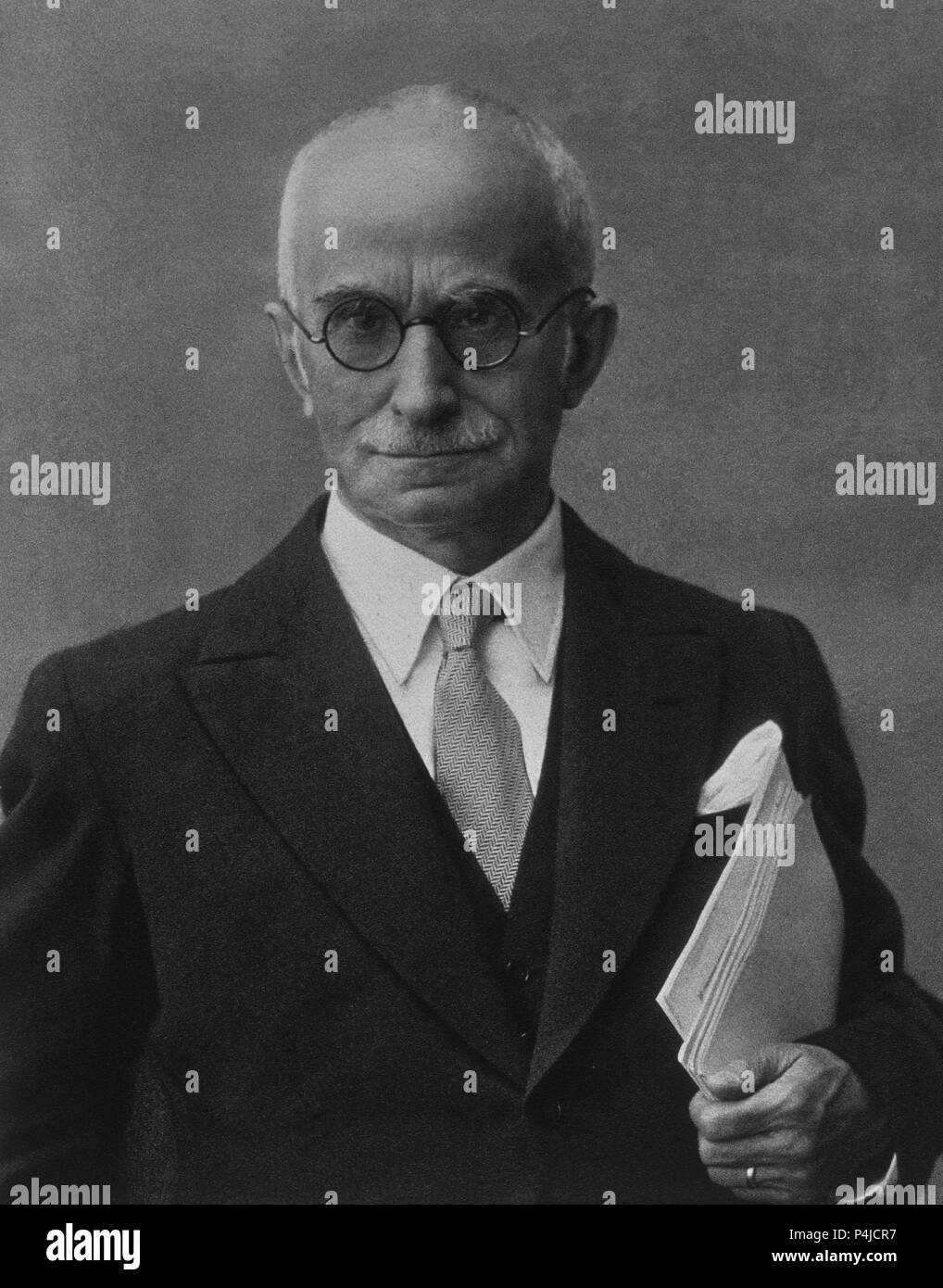LUIGI EINAUDI (1874-1961) - politisch ITALIANO PRESIDENTE EN 1948. Stockfoto