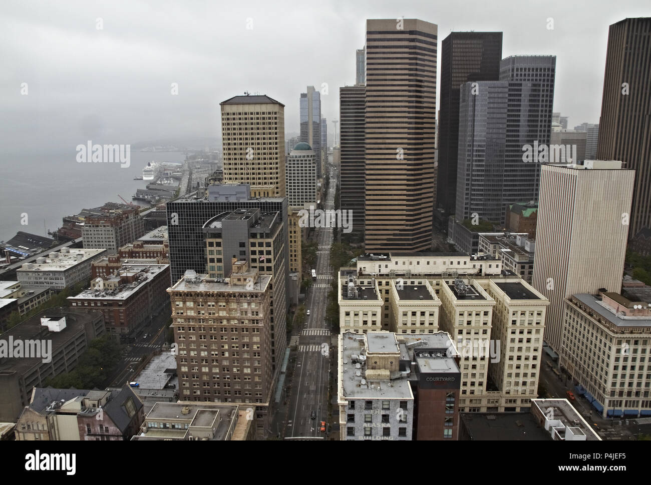 Ein Blick auf die Innenstadt von Seattle Stockfoto