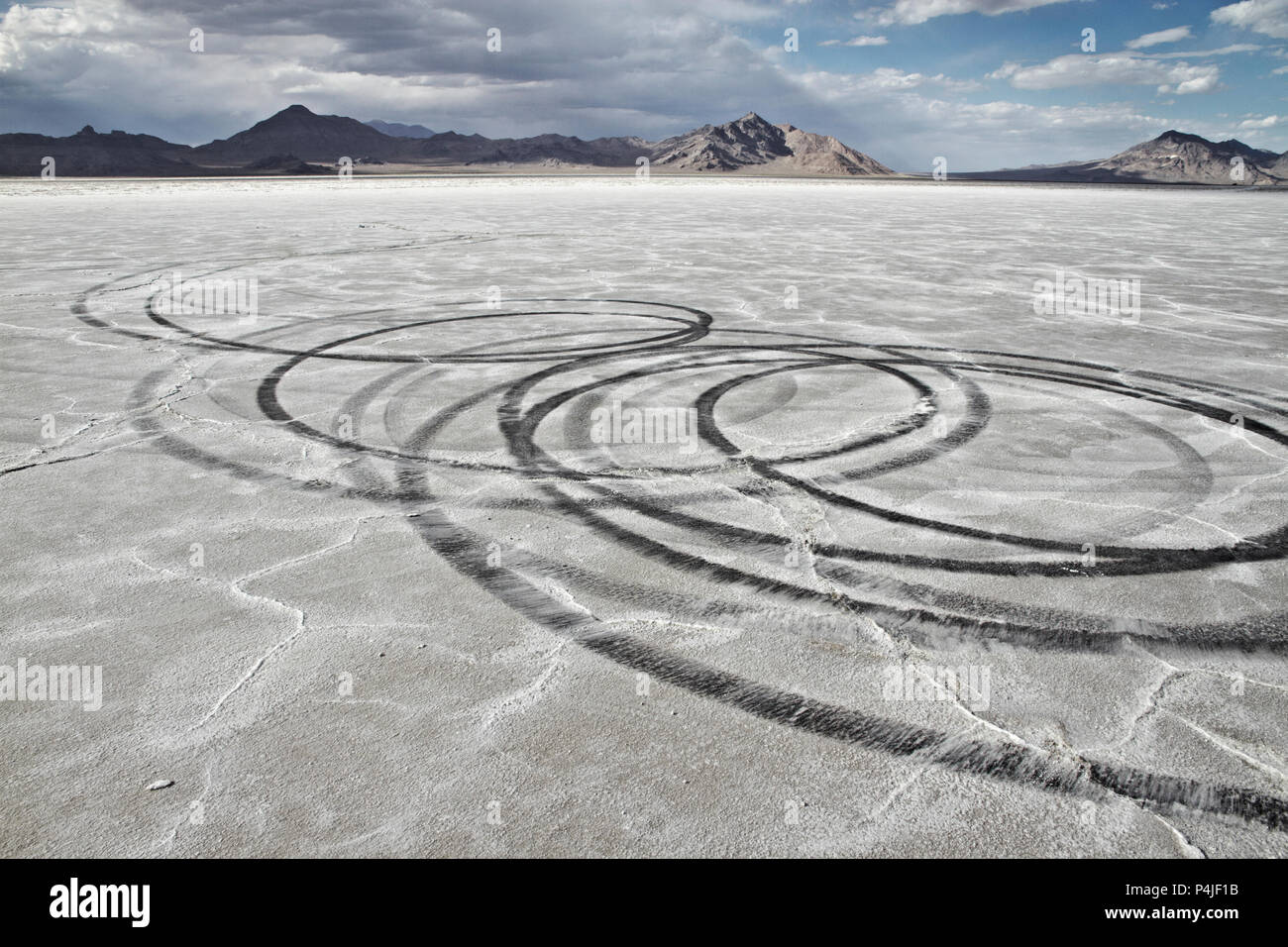 Bonneville Salt Flats, Wendover, Utah, United States Stockfoto