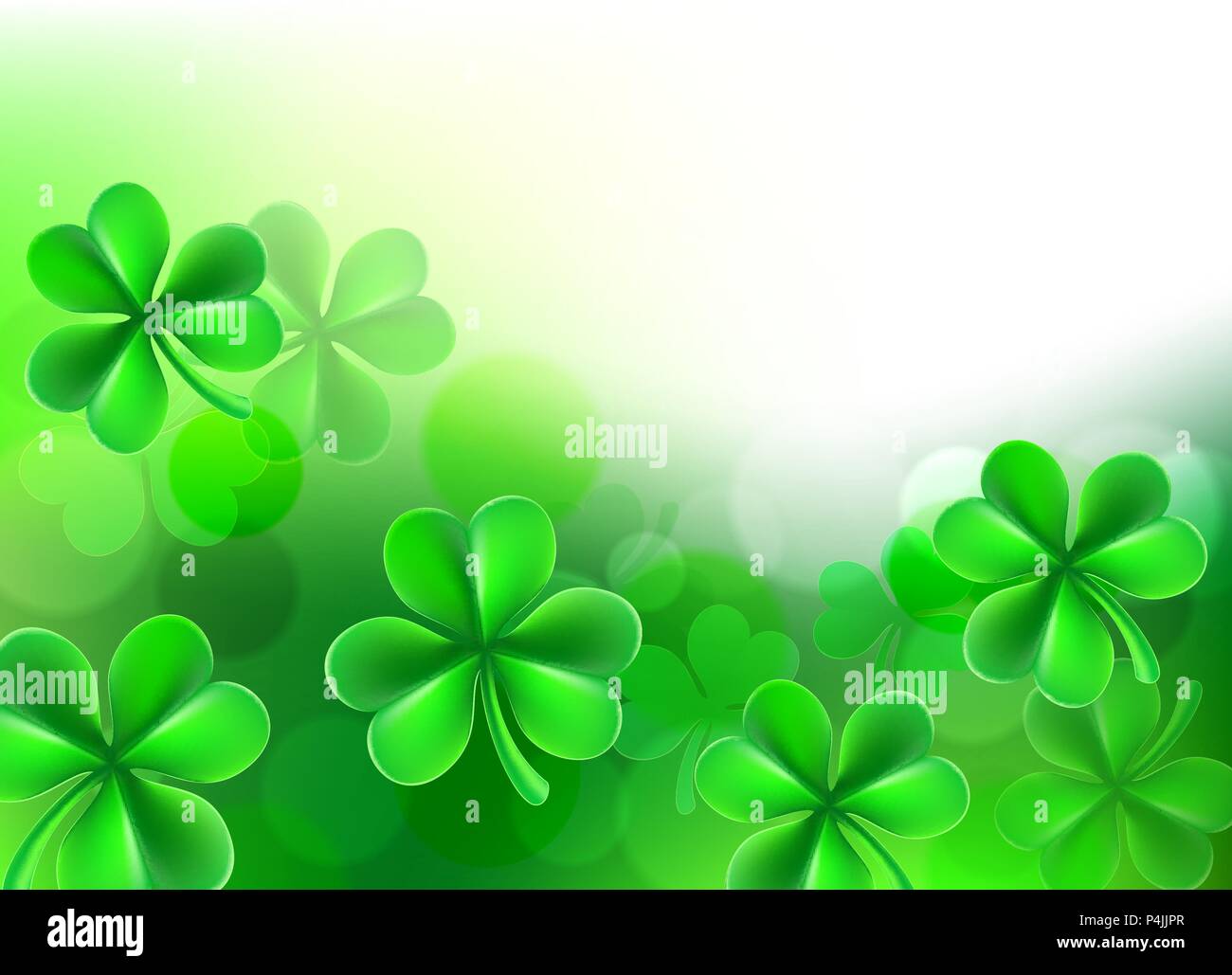 St. Patricks Day Shamrock Clover Hintergrund Stock Vektor