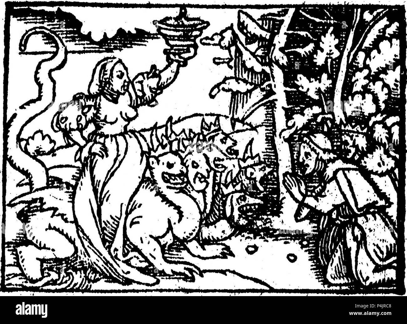 1545 Ballen Offenbarung Kapitel 17. Stockfoto