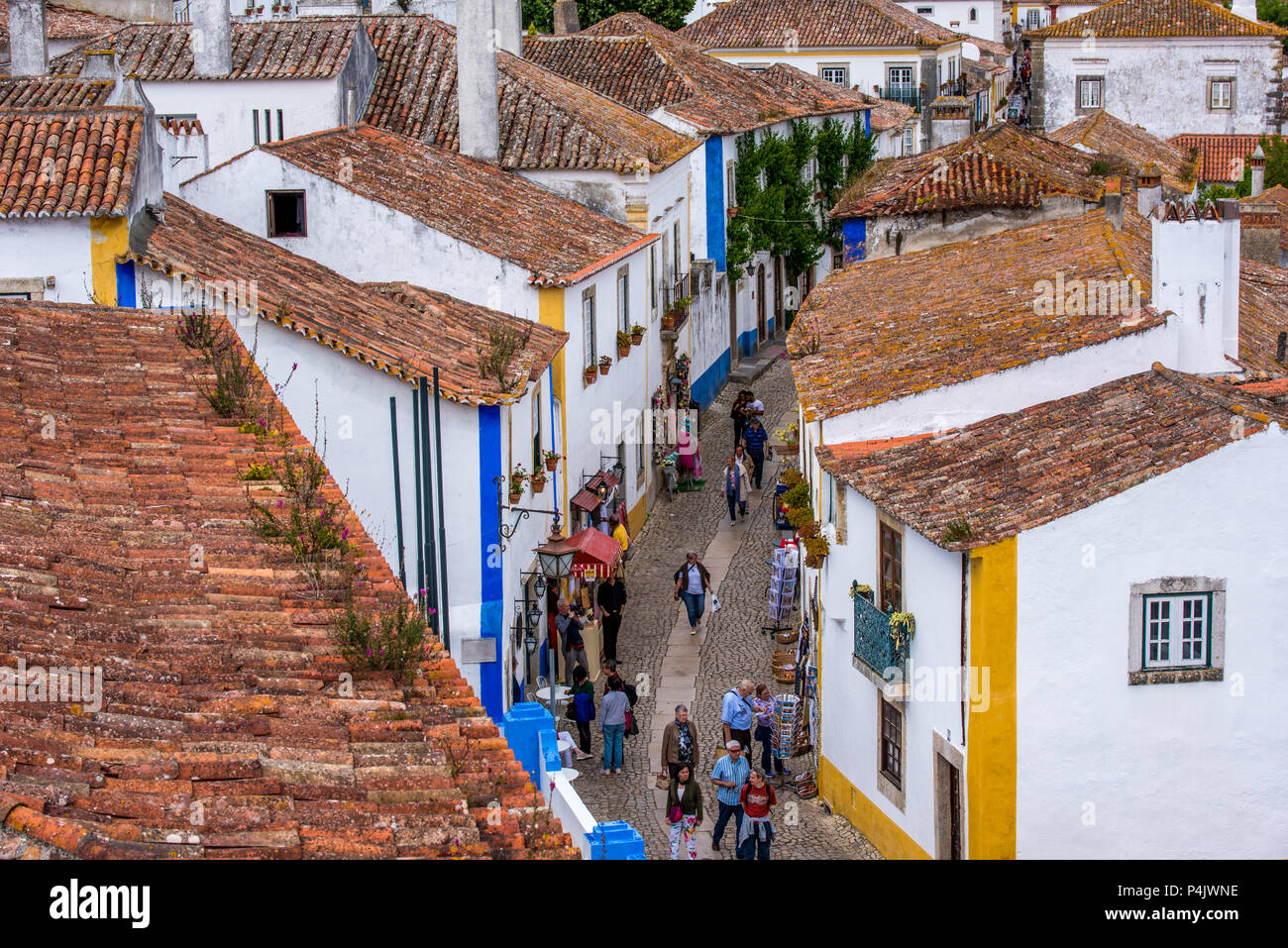 Obidos - schöne und historische Stadt in Portugal Stockfoto
