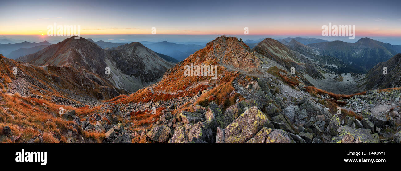 Slowakei Berg fallen Stockfoto