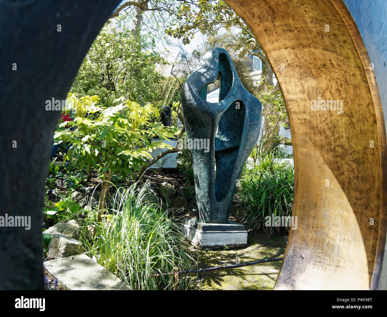 Barbara Hepworth, Museum und der Skulpturengarten, St Ives, Cornwall, Großbritannien Stockfoto