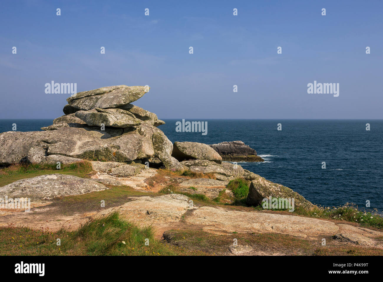 Pulpit Rock, Peninnis Kopf, St. Mary's, Isles of Scilly Stockfoto