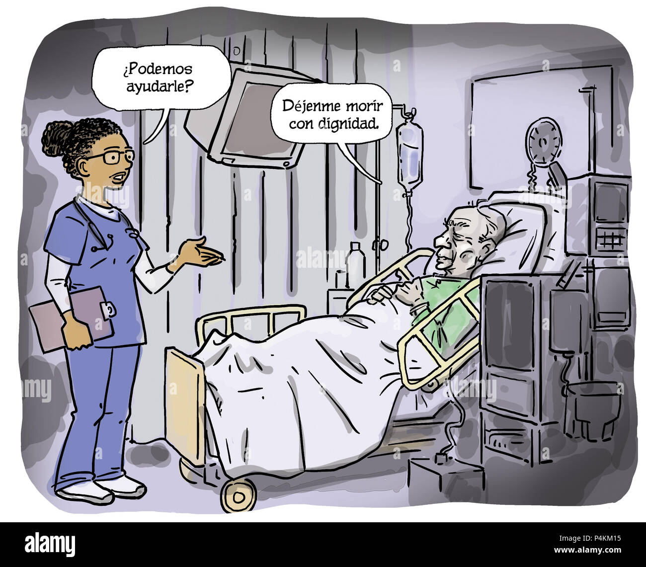 Arzt und Patient Stockfoto