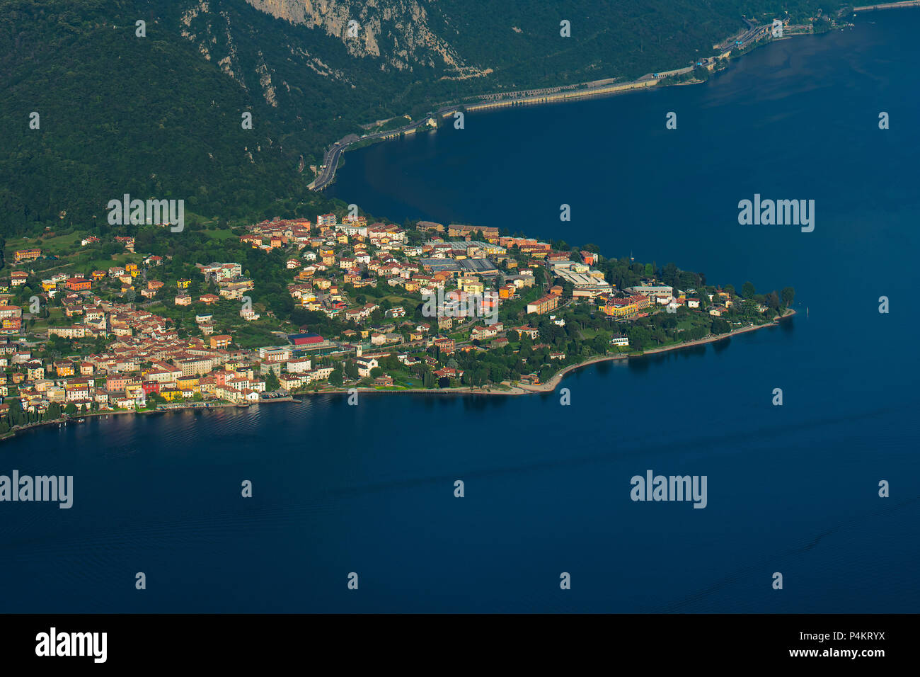 Am Ufer des Comer See Como in Italien. Stockfoto