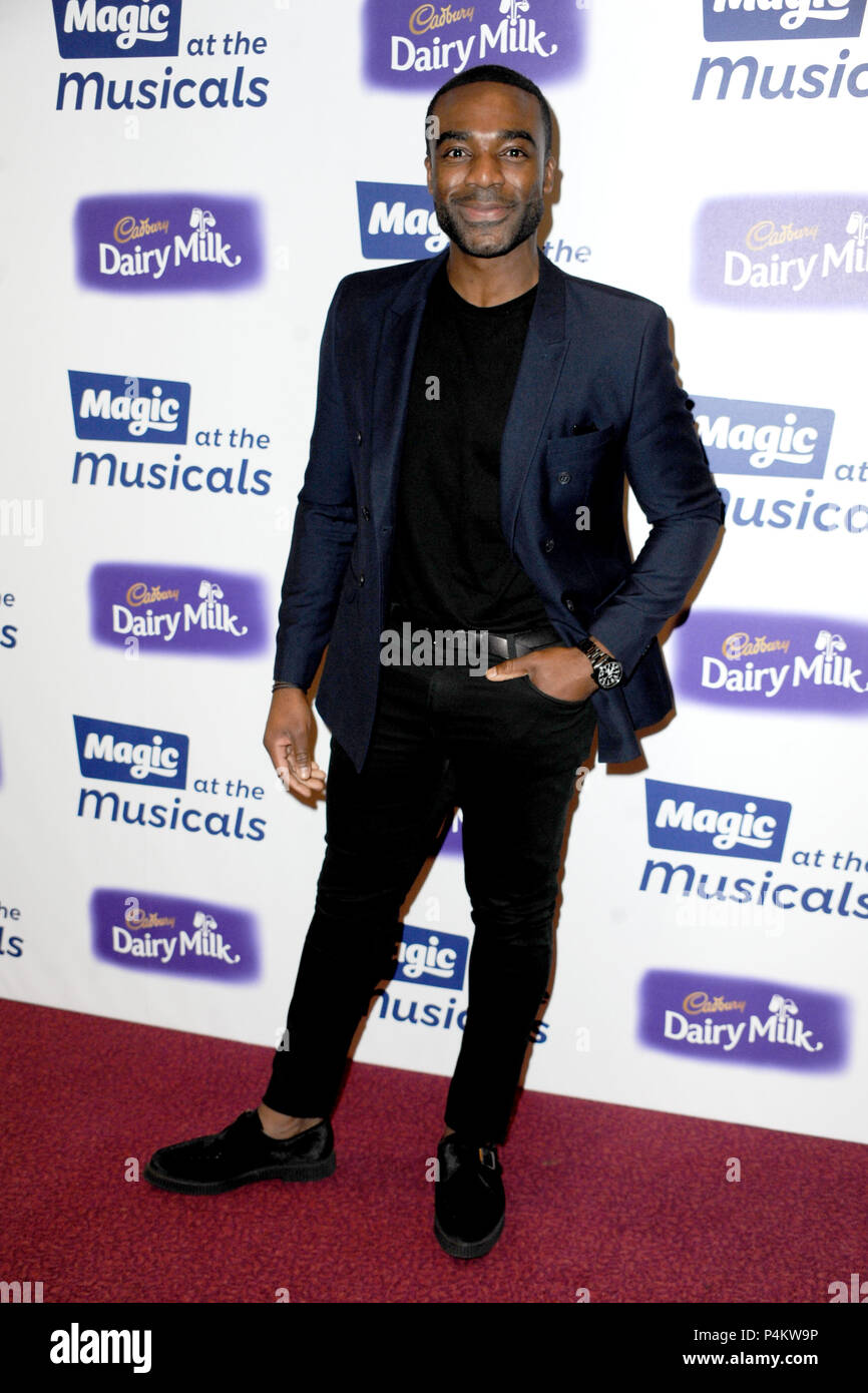 'Magic an der Musicals', mit Cadbury Dairy Milk, in der Royal Albert Hall, London. Mit: Erz Oduba Wo: London, Großbritannien Wann: 21. Mai 2018 Credit: WENN.com Stockfoto