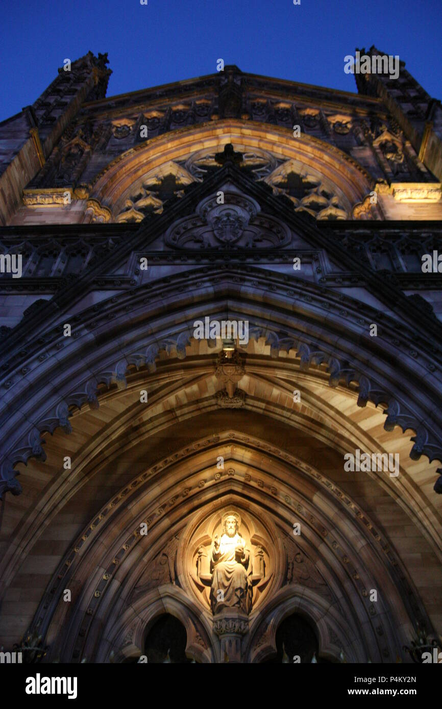 Perspektive Kathedrale schoß Stockfoto