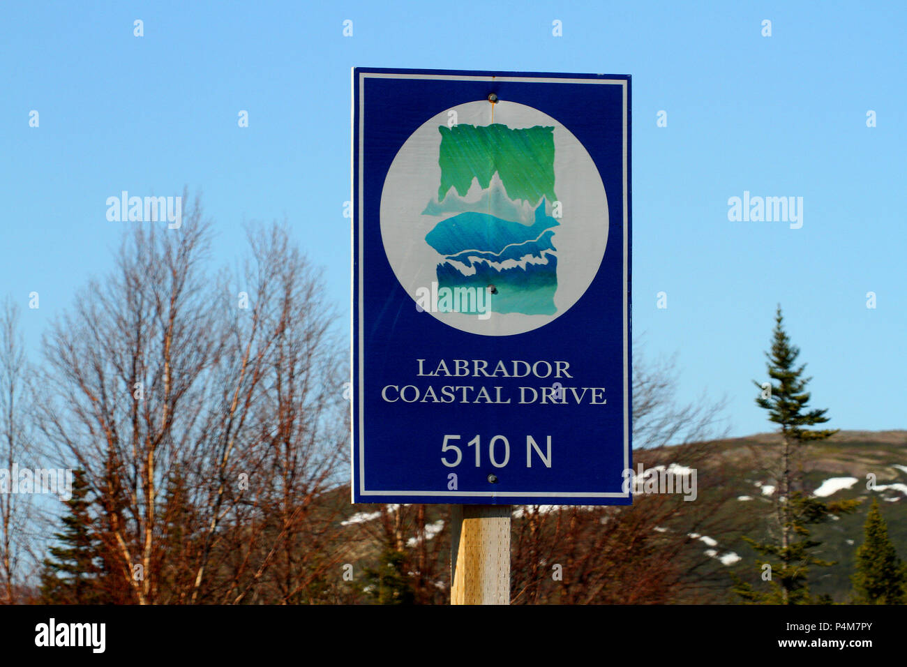 Labrador Coastal Drive, 510 N, Neufundland, Labrador, Kanada Stockfoto