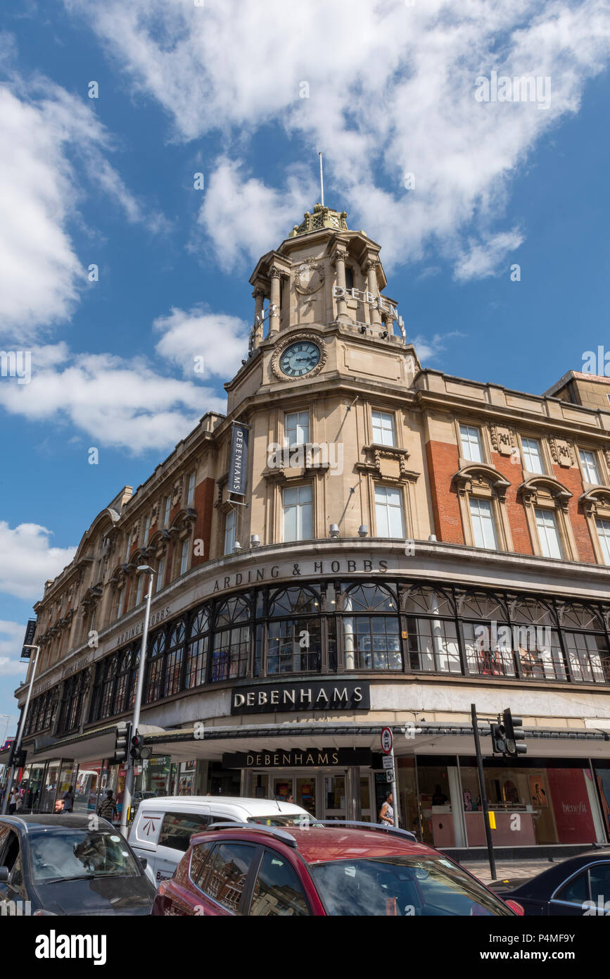 Debenhams Department Store, Battersea, London. Stockfoto