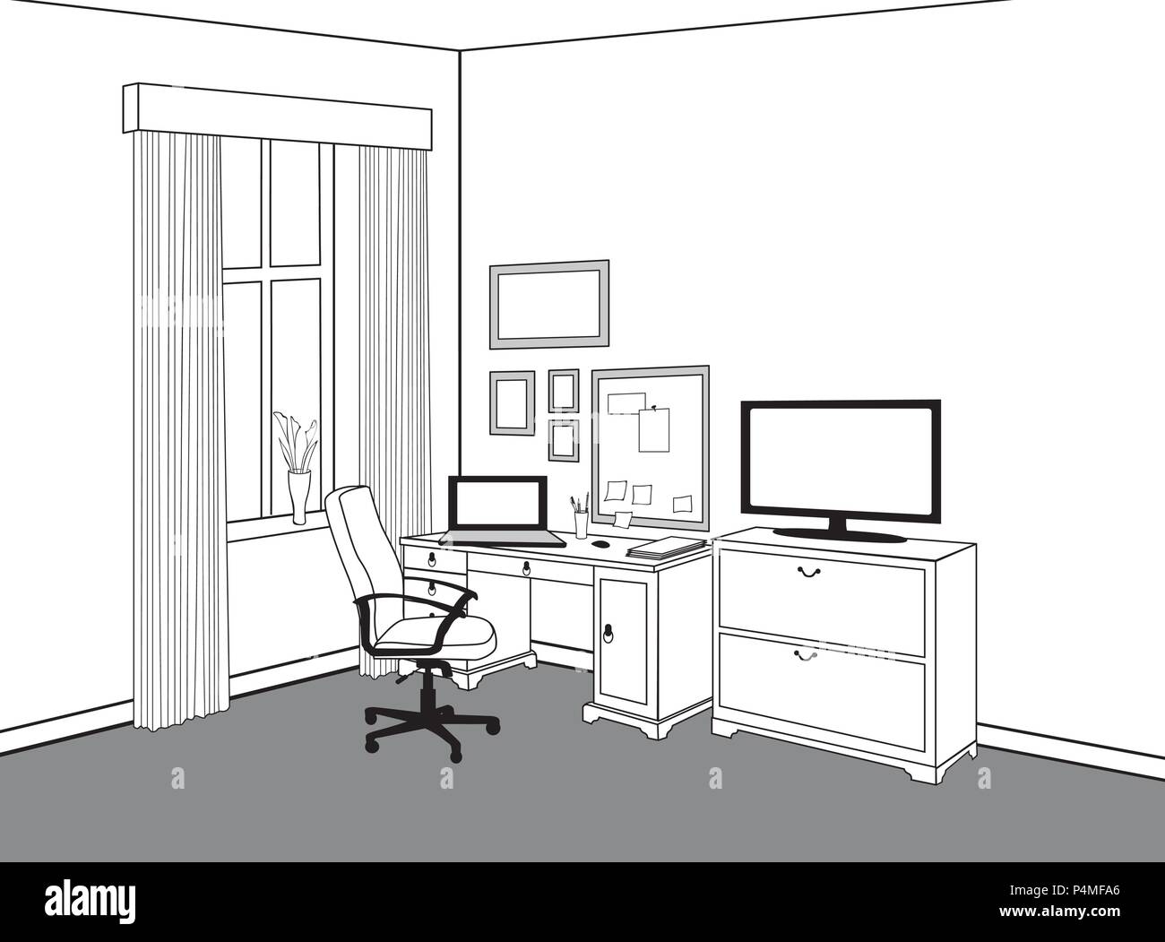 Arbeitsplatz mit Computer. Projektarbeitsbereich anzuzeigen Home ... Arbeitsplatz mit Computer. Projektarbeitsbereich anzuzeigen Home ...