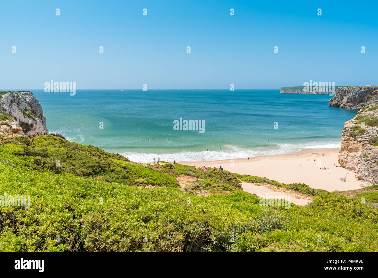 Praia Beliche - schöne Küste und Strand der Algarve, Portugal Stockfoto