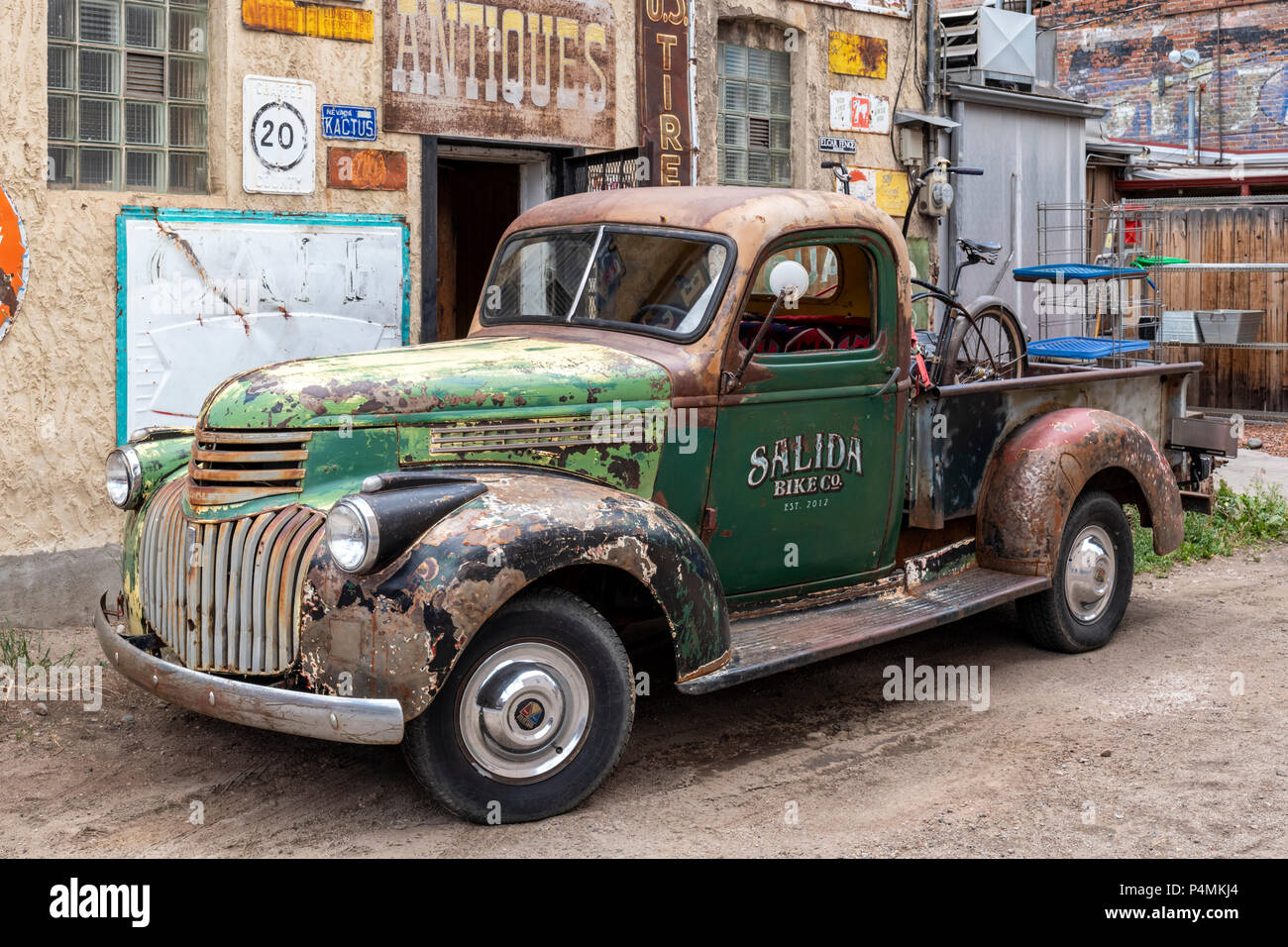 Antike 1942 Chevrolet Pick-up-Truck; Salida; Colorado; USA Stockfoto