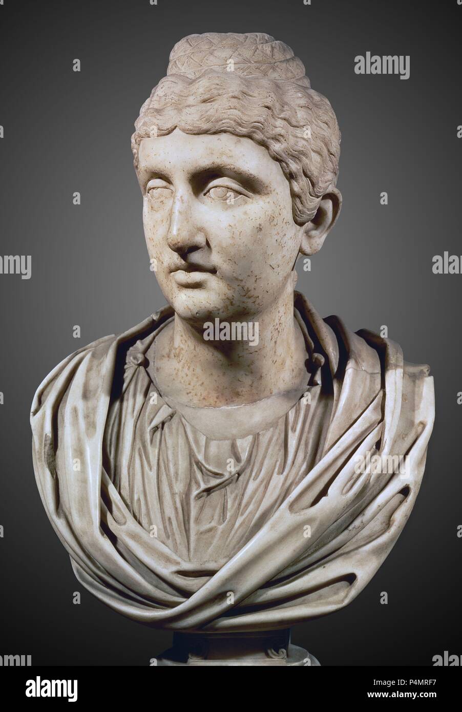 * BUSTO DE FAUSTINA Bürgermeister. Lage: MUSEO CAPITOLINO, ITALIA. Stockfoto