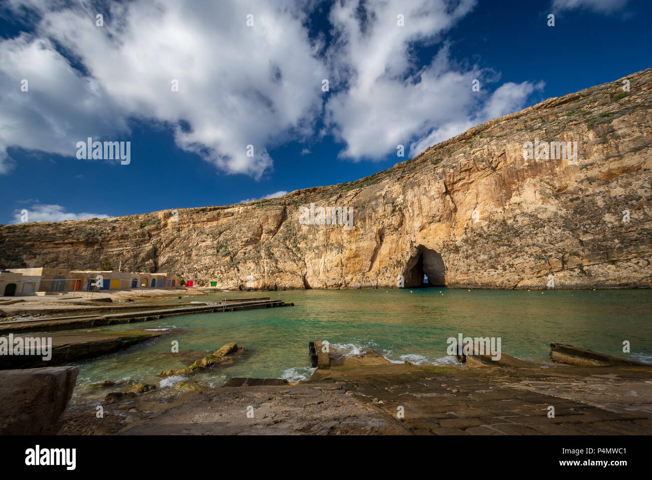 Binnenmeer, Maltesisch, Wahrzeichen. Insel Gozo, Malta. Stockfoto
