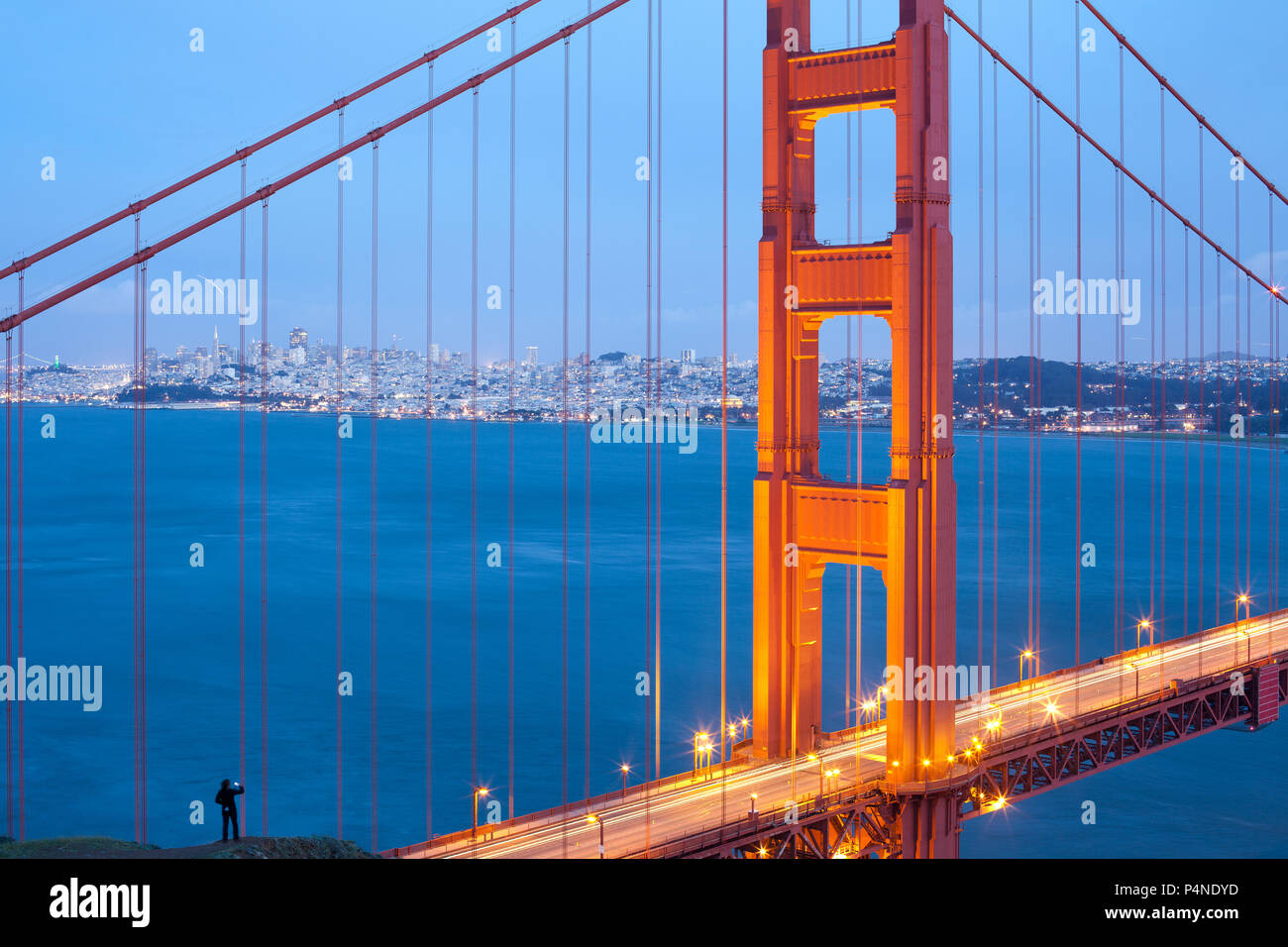 Die Golden Gate Bridge, San Francisco, Kalifornien, USA Stockfoto