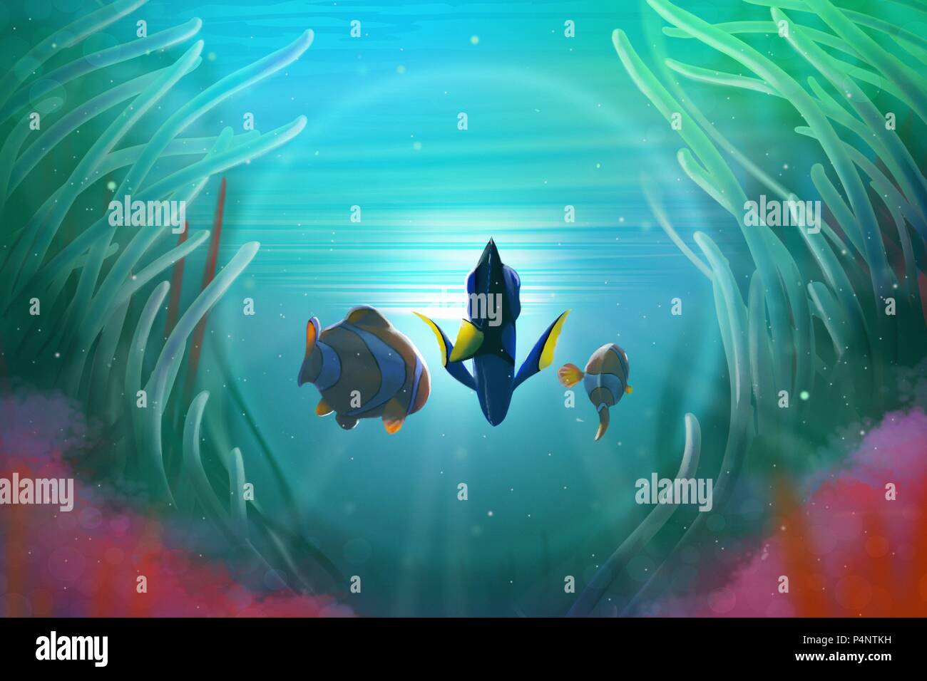 Original Film Titel: DIAGNOSE DORY. Englischer Titel: DIAGNOSE DORY. Regisseur: ANDREW STANTON; ANGUS MACLANE. Jahr: 2016. Credit: Pixar Animation Studios / WALT DISNEY PICTURES/Album Stockfoto