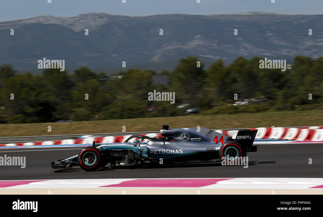 Motorsport: FIA Formel Eins-Weltmeisterschaft 2018, Grand Prix von Frankreich, #44 Lewis Hamilton (GBR, MERCEDES AMG PETRONAS Motorsport), 22.06.2018. | Verwendung weltweit Stockfoto